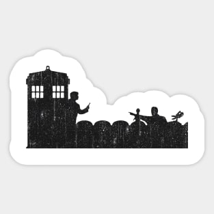 Doctor Who Black Design Sticker